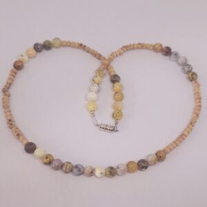 Yellow Jasper Crystal 43cm Necklace - Protects against Negativity Boredom and Resentment