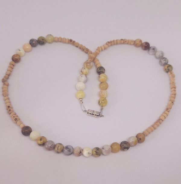 Yellow Jasper Crystal 43cm Necklace - Protects against Negativity Boredom and Resentment